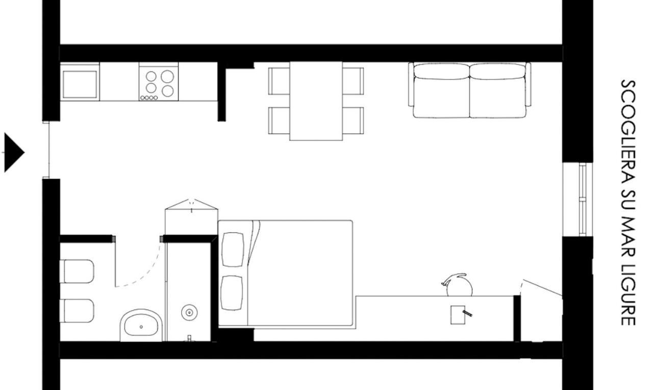 Ca De Ma - Sea Front Apartment ジェノヴァ エクステリア 写真